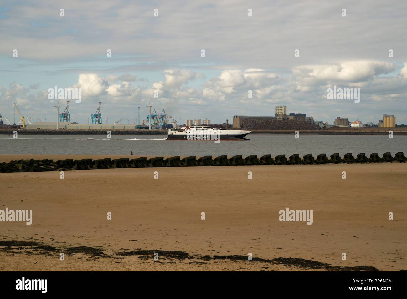New Brighton, sur la côte de Wirral un populaire sea side resort à Wallasey depuis l'époque victorienne. Maintenant à la régénération (2010) Banque D'Images
