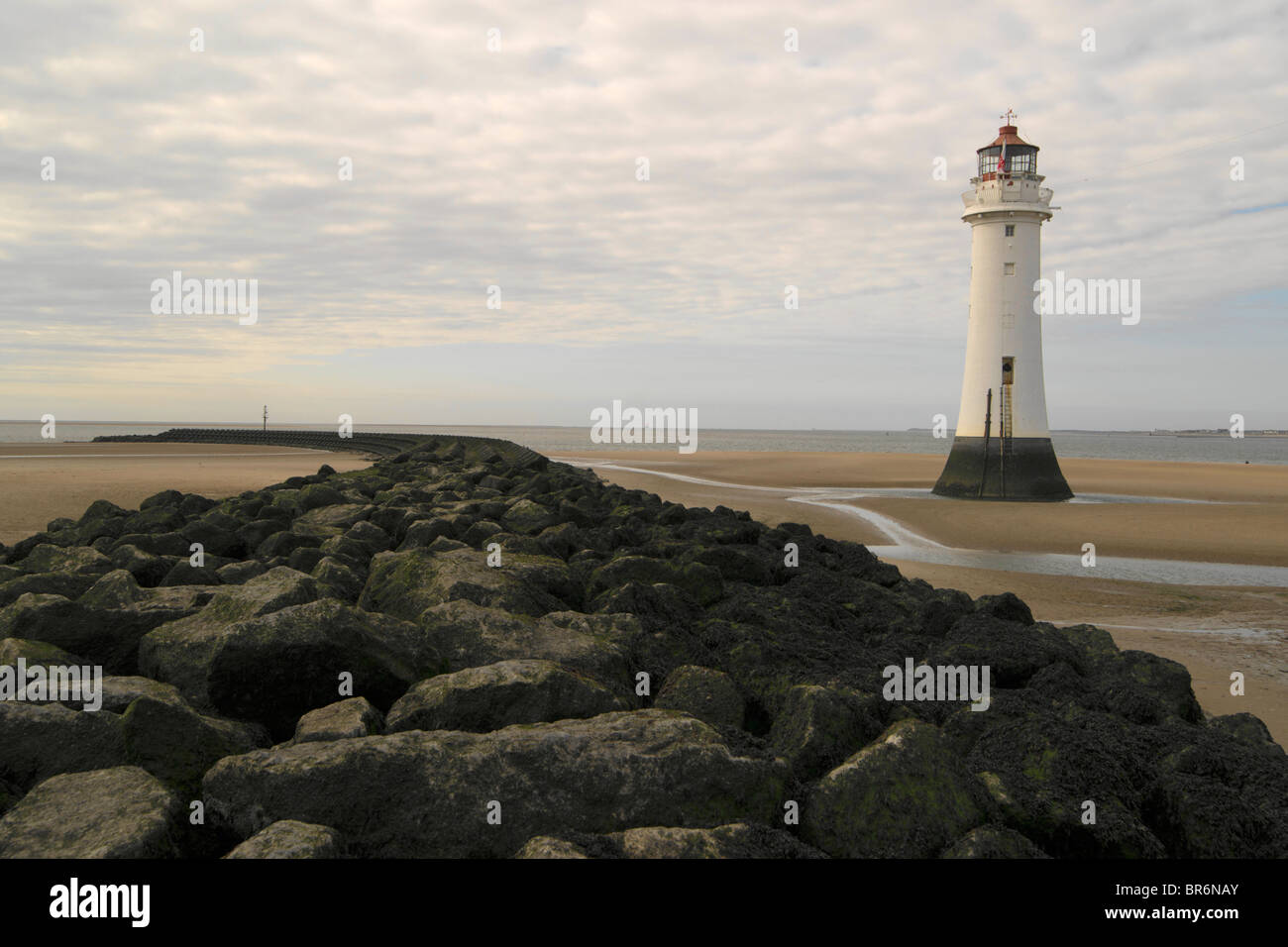 New Brighton, sur la côte de Wirral un populaire sea side resort à Wallasey depuis l'époque victorienne. Maintenant à la régénération (2010) Banque D'Images