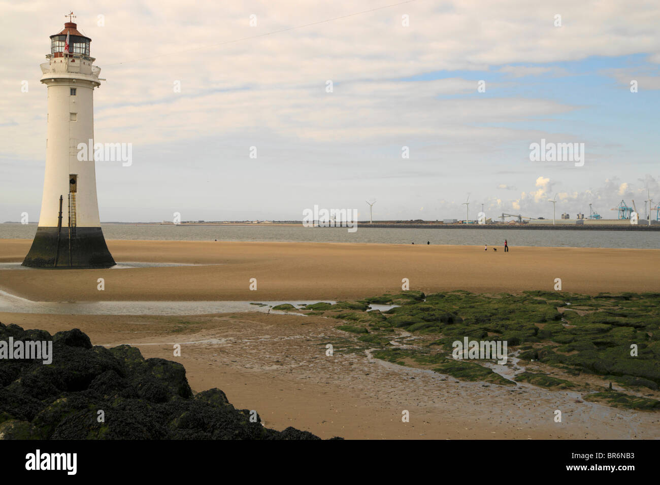 New Brighton, sur la côte de Wirral un populaire sea side resort à Wallasey depuis l'époque victorienne. Maintenant à la régénération (2010) Banque D'Images