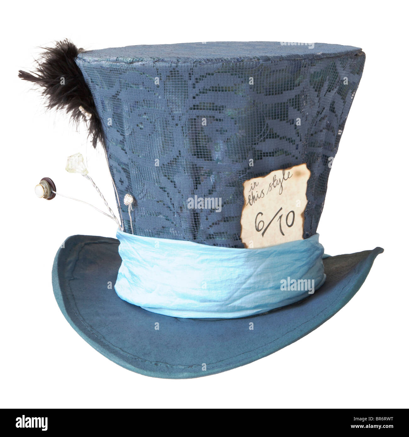 Mad Hatters chapeau bleu Banque D'Images