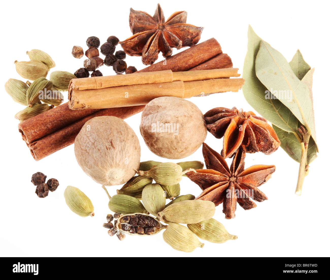 Notes asiatiques sur fond blanc Banque D'Images