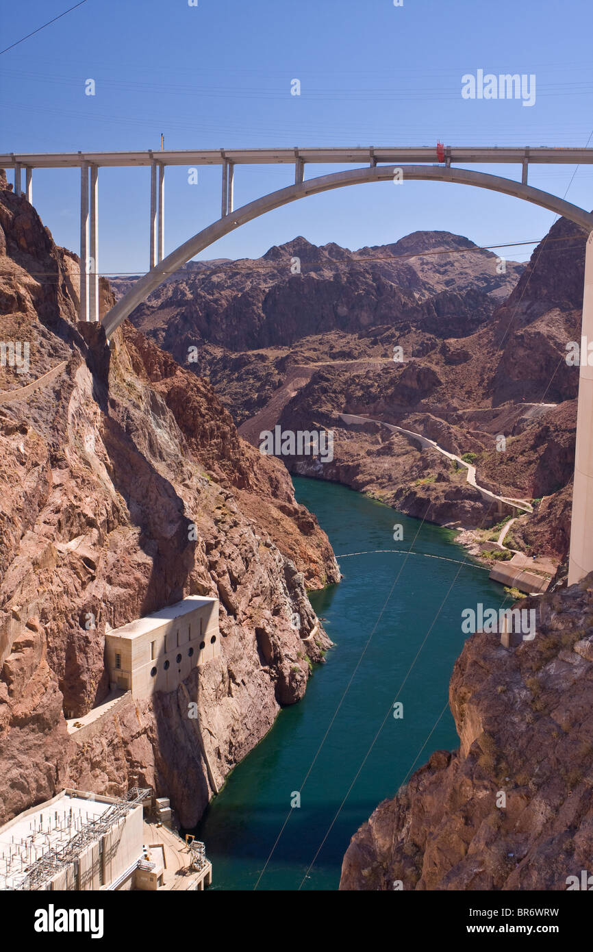 Hoover Dam bypass - Mike O'Callaghan - Pat Tillman Memorial Bridge Banque D'Images