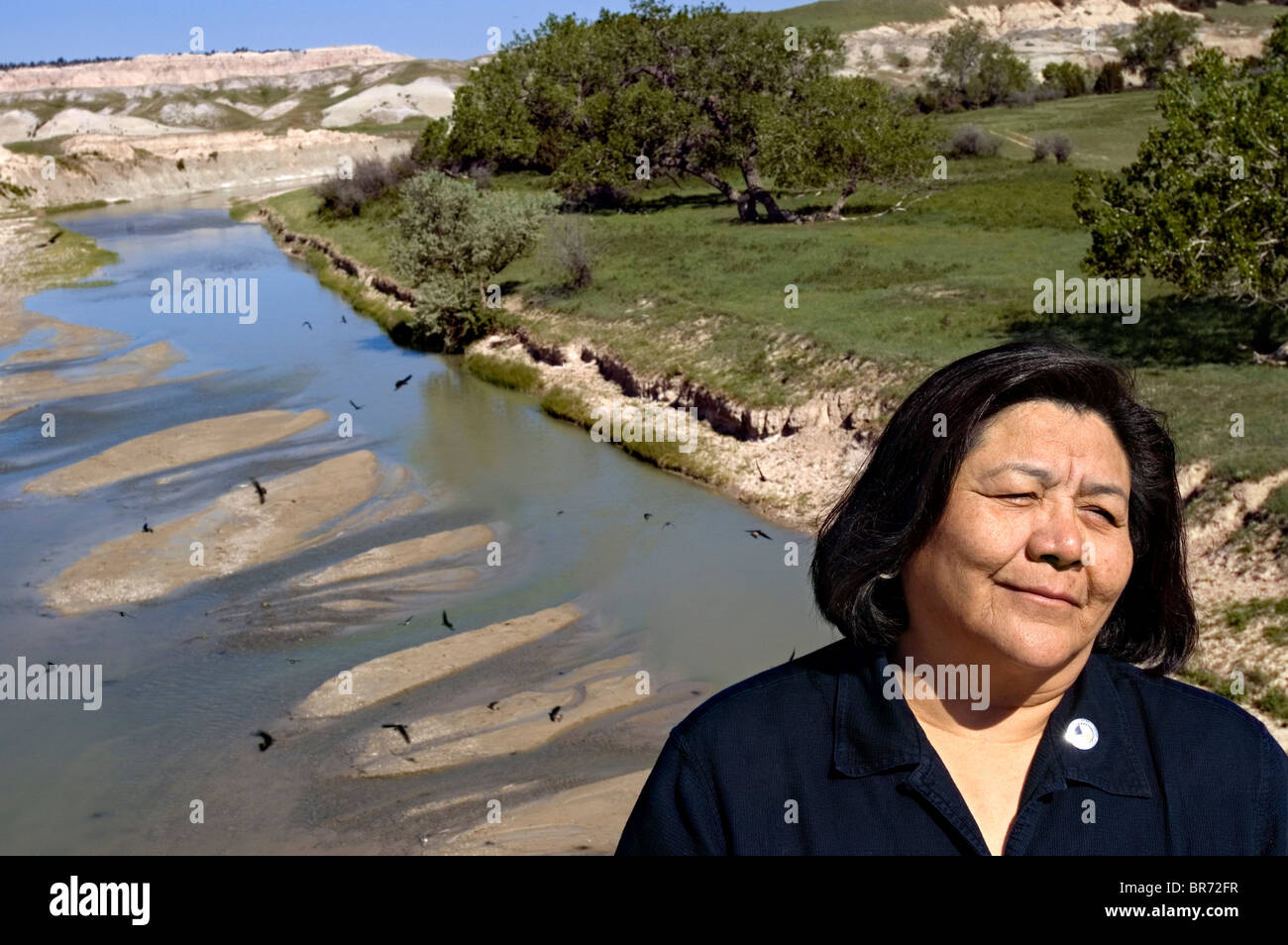 Portrait de Cecilia Firethunder Banque D'Images