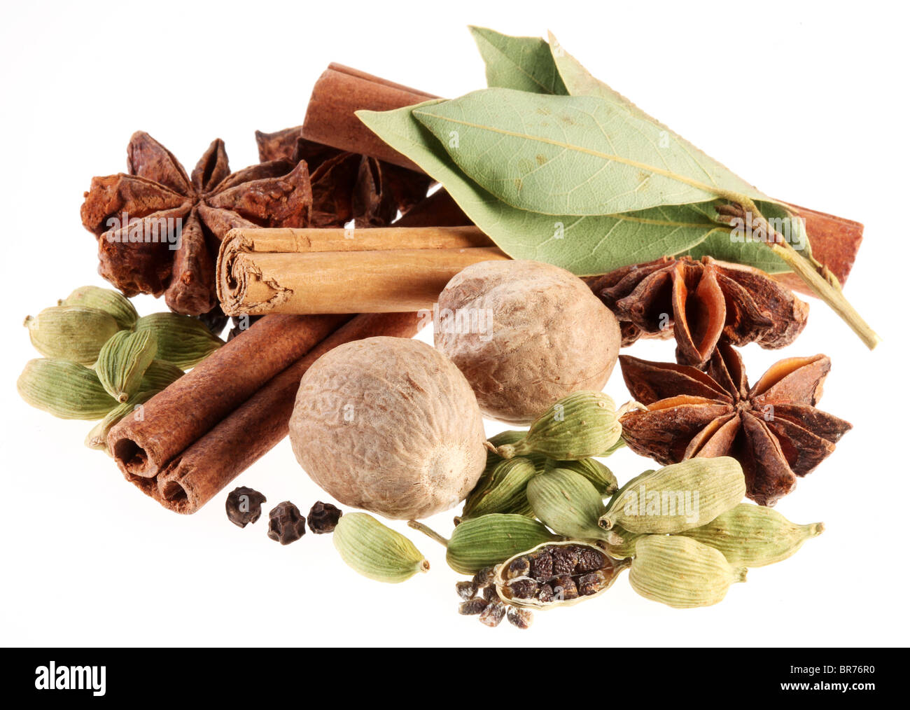 Notes asiatiques sur fond blanc Banque D'Images