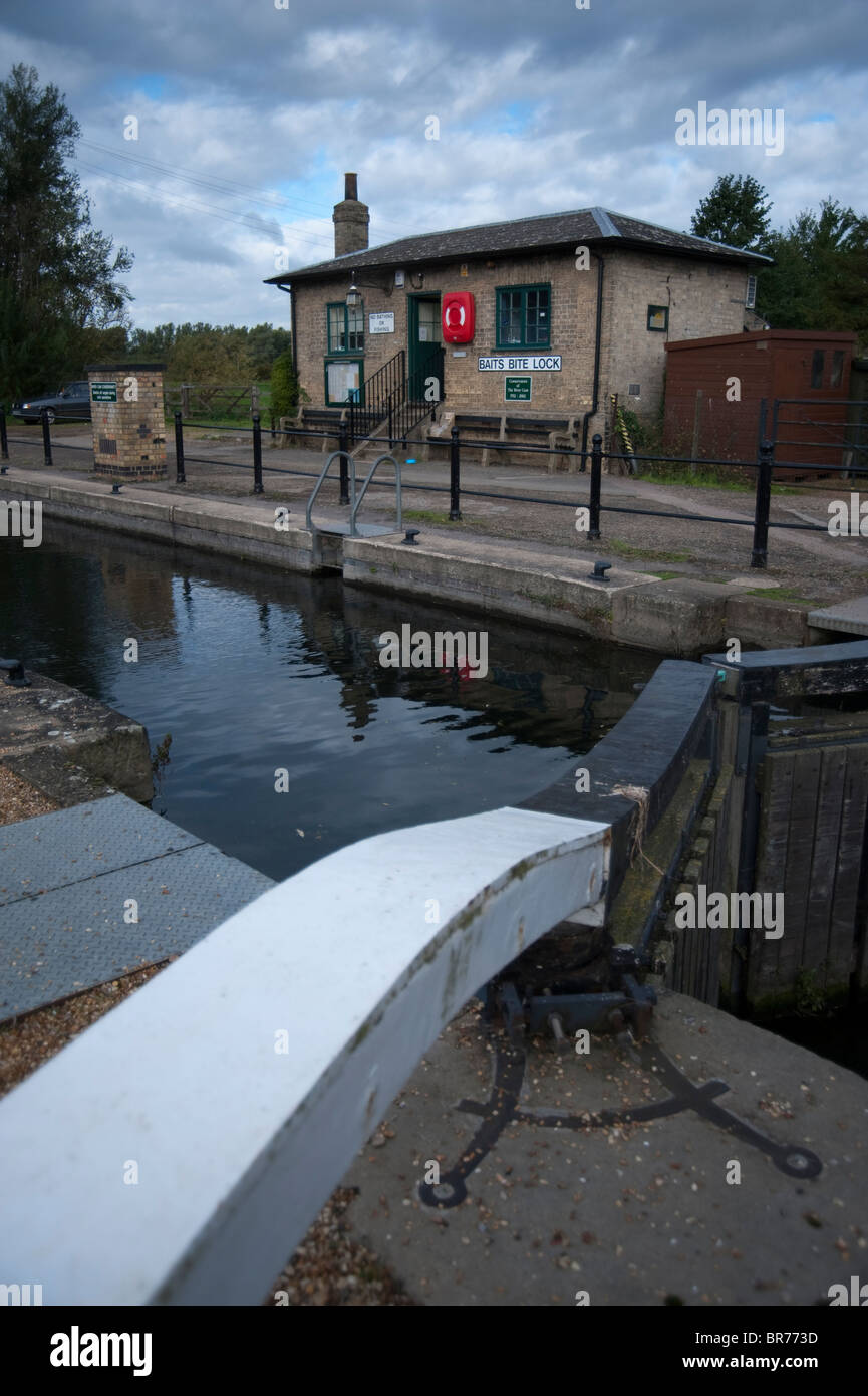 Morsure d'appâts, rivière Cam, Cambridge Banque D'Images