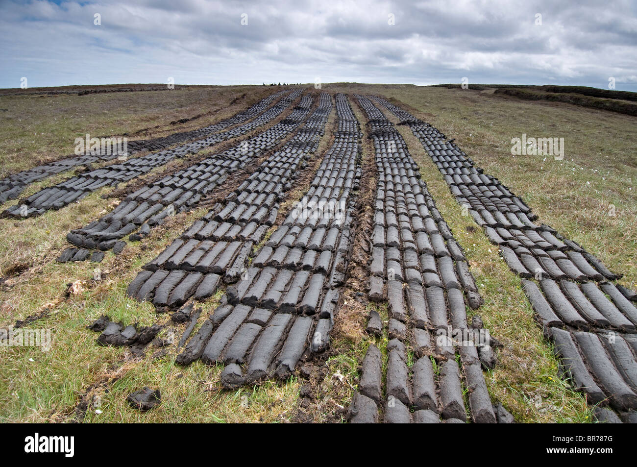 La tourbe Barvas, Isle Of Lewis, îles Hébrides, Ecosse, Highlands & Islands. 6665 SCO Banque D'Images