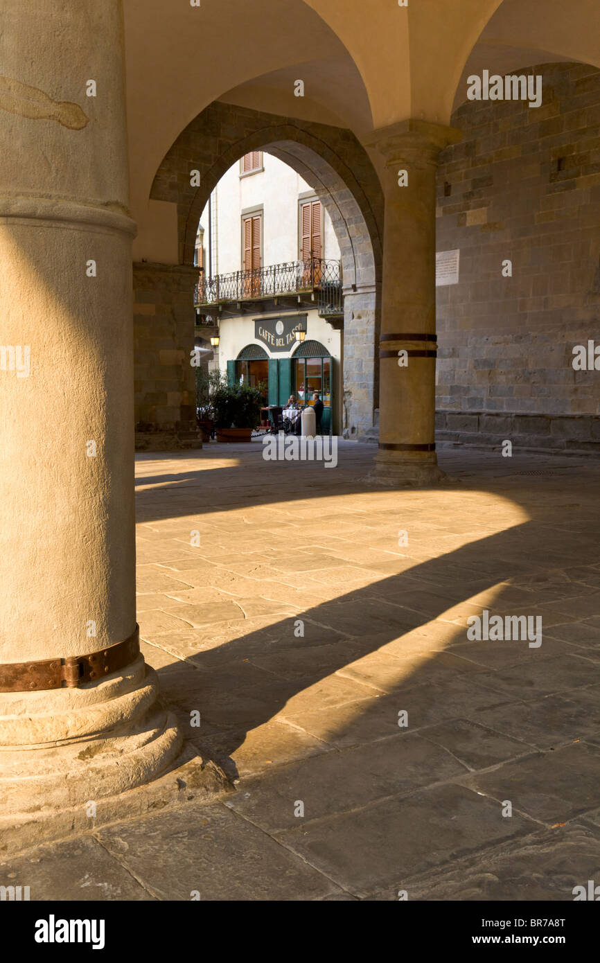La Piazza Duomo, dans la vieille ville de Bergame, Italie Banque D'Images