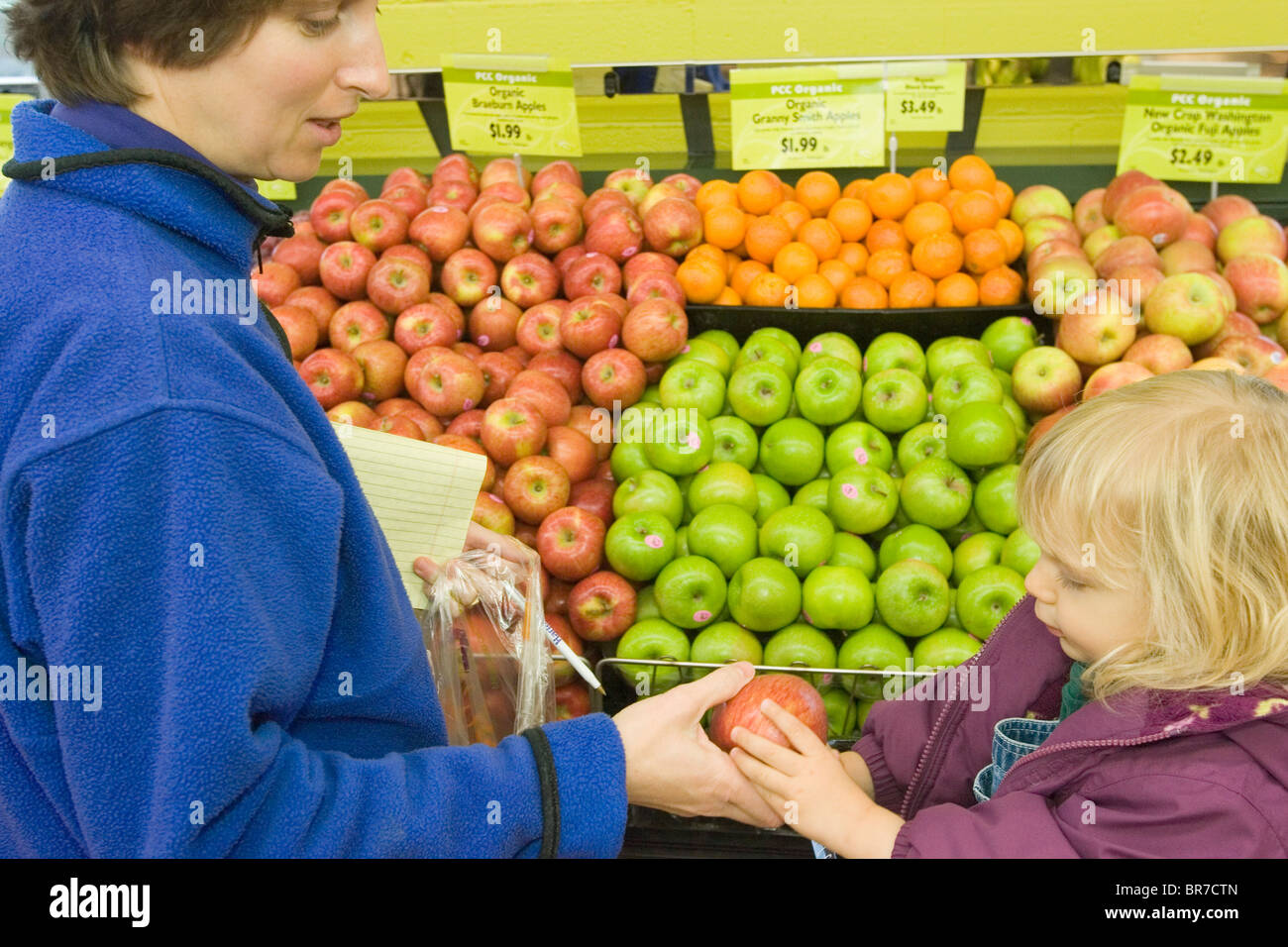 Marché des produits biologiques Banque D'Images