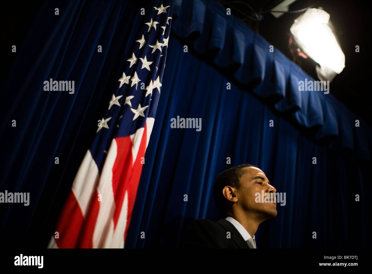 Le sénateur Barack Obama lance la "dignité de la Loi de 2007 soldats blessés Banque D'Images