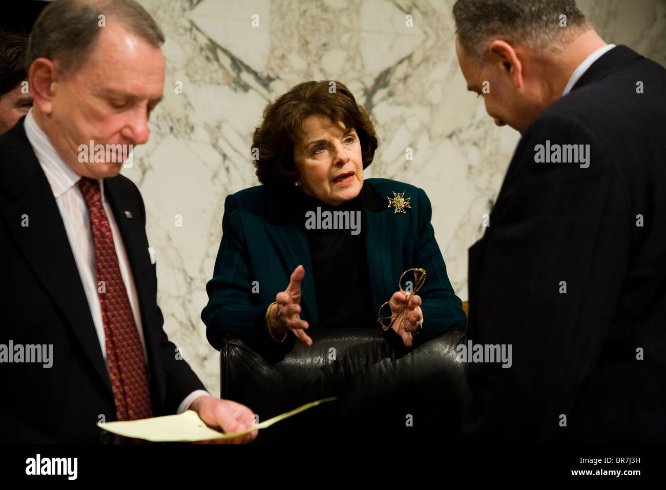 D. Kyle Sampson témoigne devant le Comité judiciaire du Sénat à propos de Alberto Gonzales ses connaissances des cuissons procureur Banque D'Images