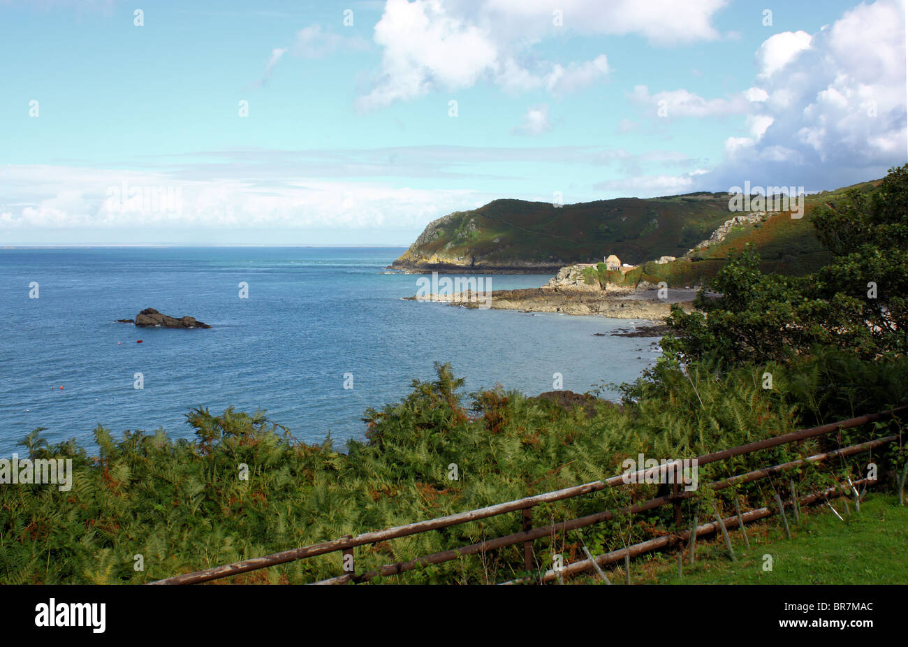 Bonne Nuit Bay, Jersey côte Nord. Banque D'Images