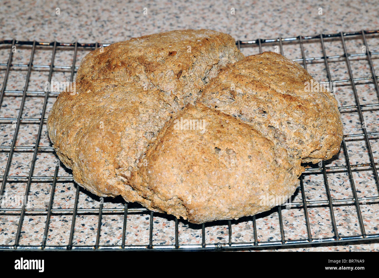 Pain cuit maison soda Banque D'Images