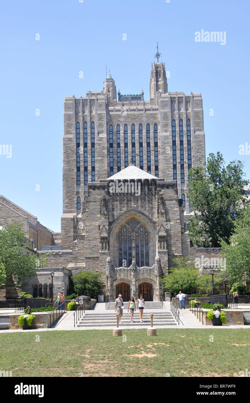 Sterling Memorial Library, Yale University, New Haven, Connecticut, USA Banque D'Images