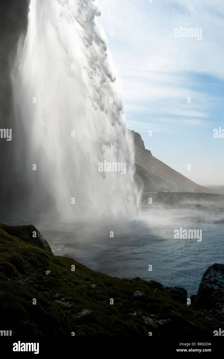 Cascade de Seljalandsfoss en Islande Banque D'Images