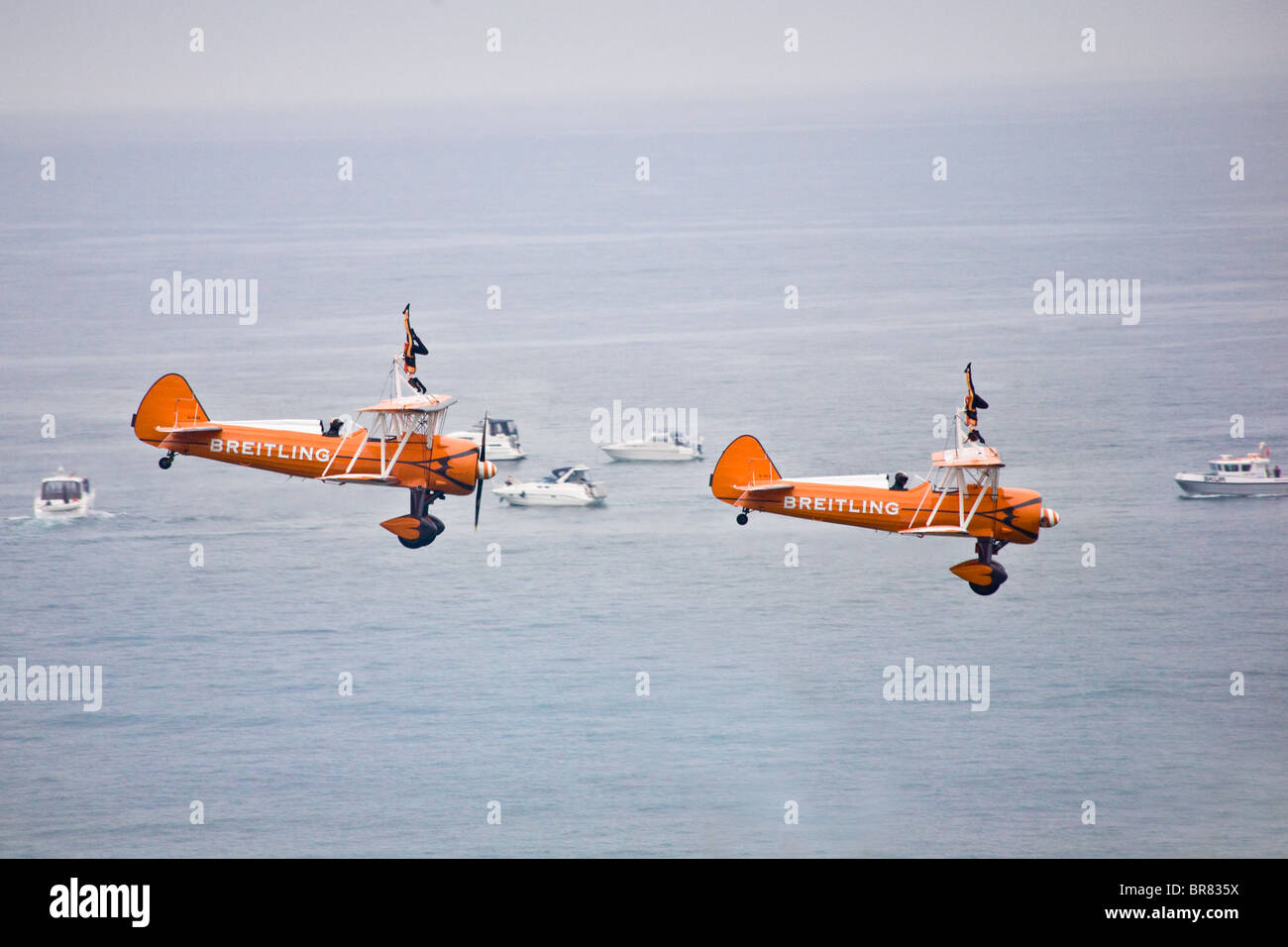 Wingwalking display team au Bournemouth airshow 2010 Banque D'Images