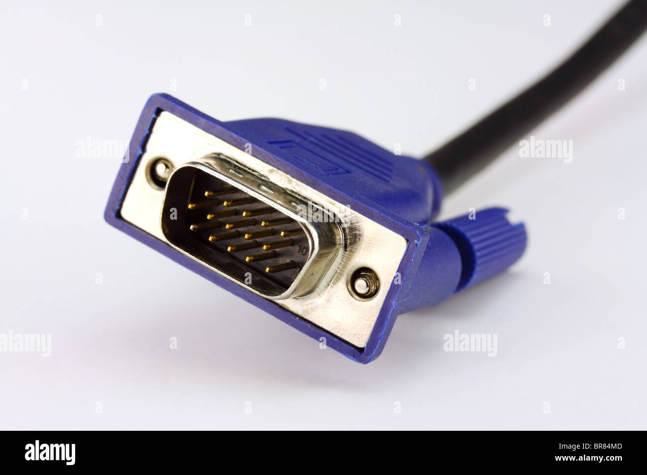 Fin d'un câble vidéo VGA pour moniteur PC Photo Stock - Alamy