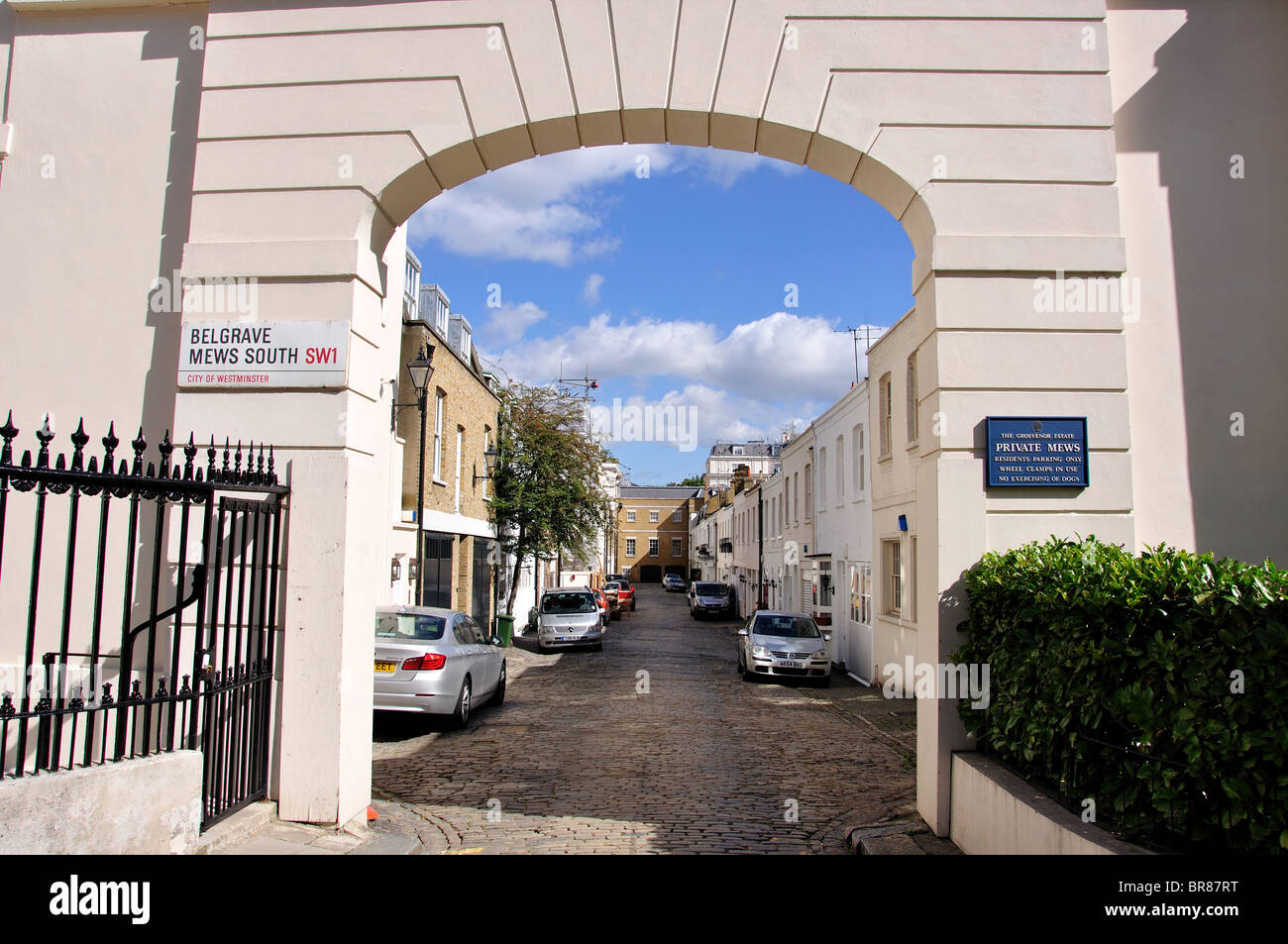 Belgrave Mews South, Belgravia, City of westminster, Greater London, Angleterre, Royaume-Uni Banque D'Images