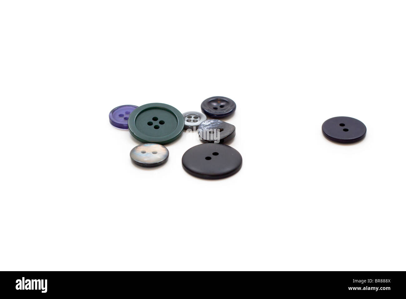 Une sélection de boutons Banque D'Images