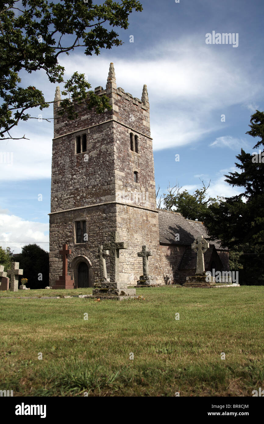 Clannaborough Église, Devon, Angleterre Banque D'Images