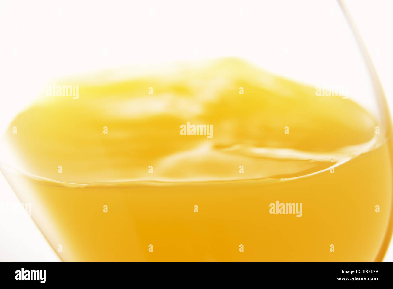 Close-up de jus d'orange dans le verre Banque D'Images