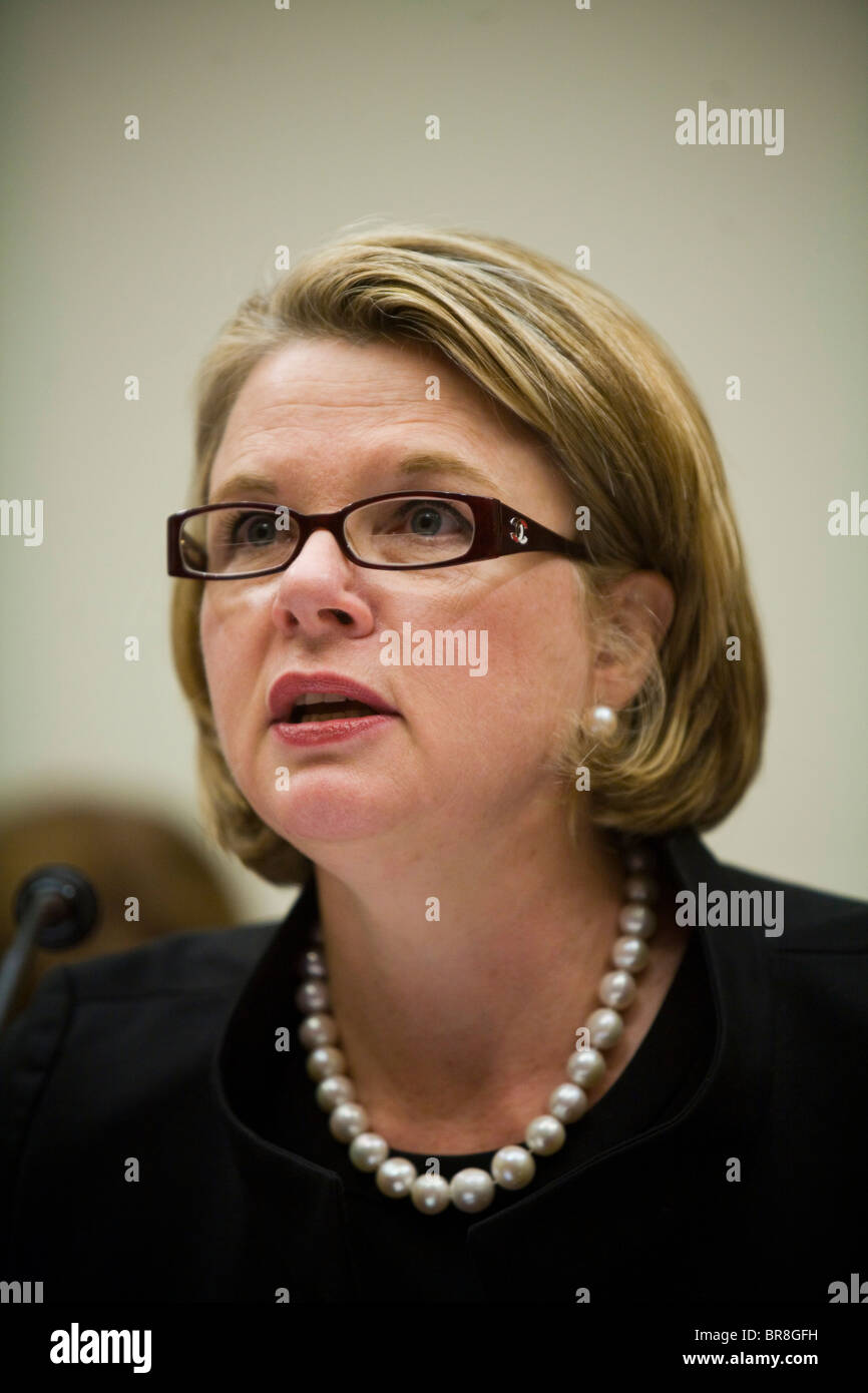 Secrétaire à l'éducation Margaret Spellings témoigne devant le Comité sur l'éducation et du travail sur l'analyse des prêts étudiants Banque D'Images