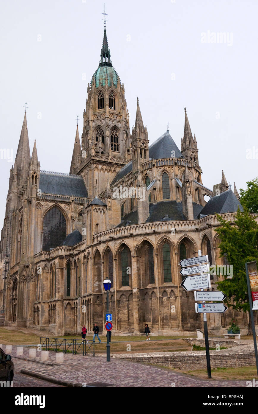 Cathédrale de Bayeux Banque D'Images