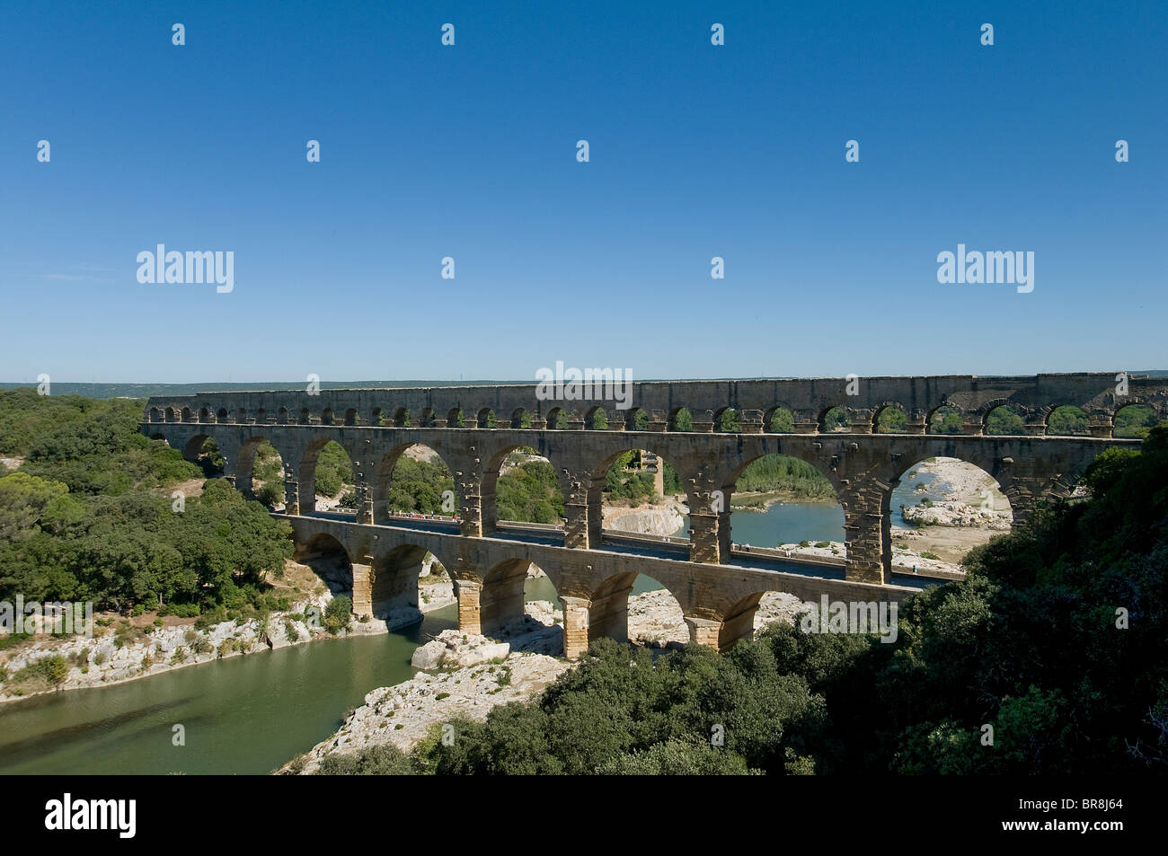 Le Pont du Gard Banque D'Images