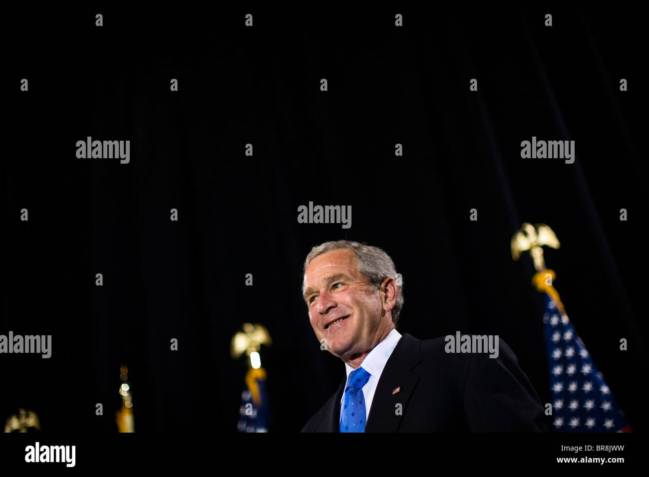 Le président Bush assiste à une nouvelle levée de fonds républicain du New Jersey Banque D'Images