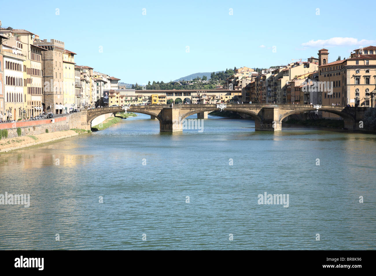 L'Arno, Florence, Italie Banque D'Images
