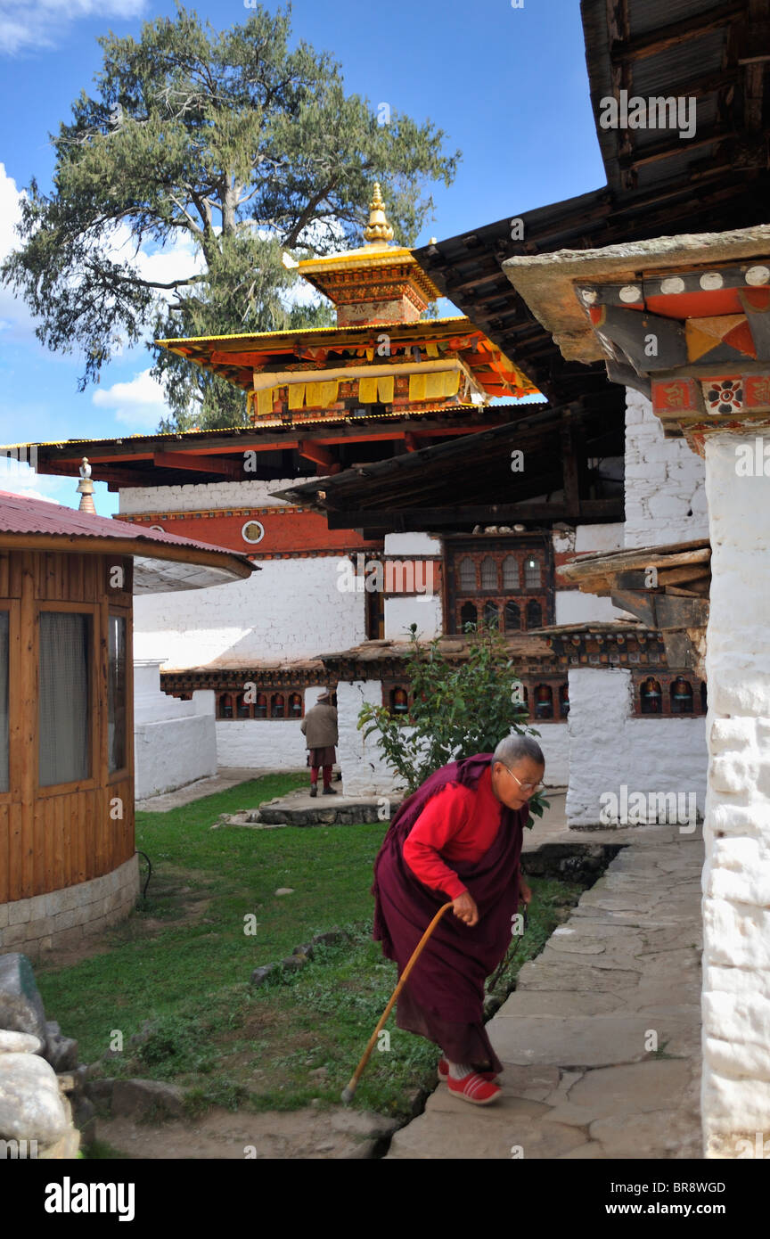 Kyichu Lhakhang, Paro, Bhoutan. Banque D'Images