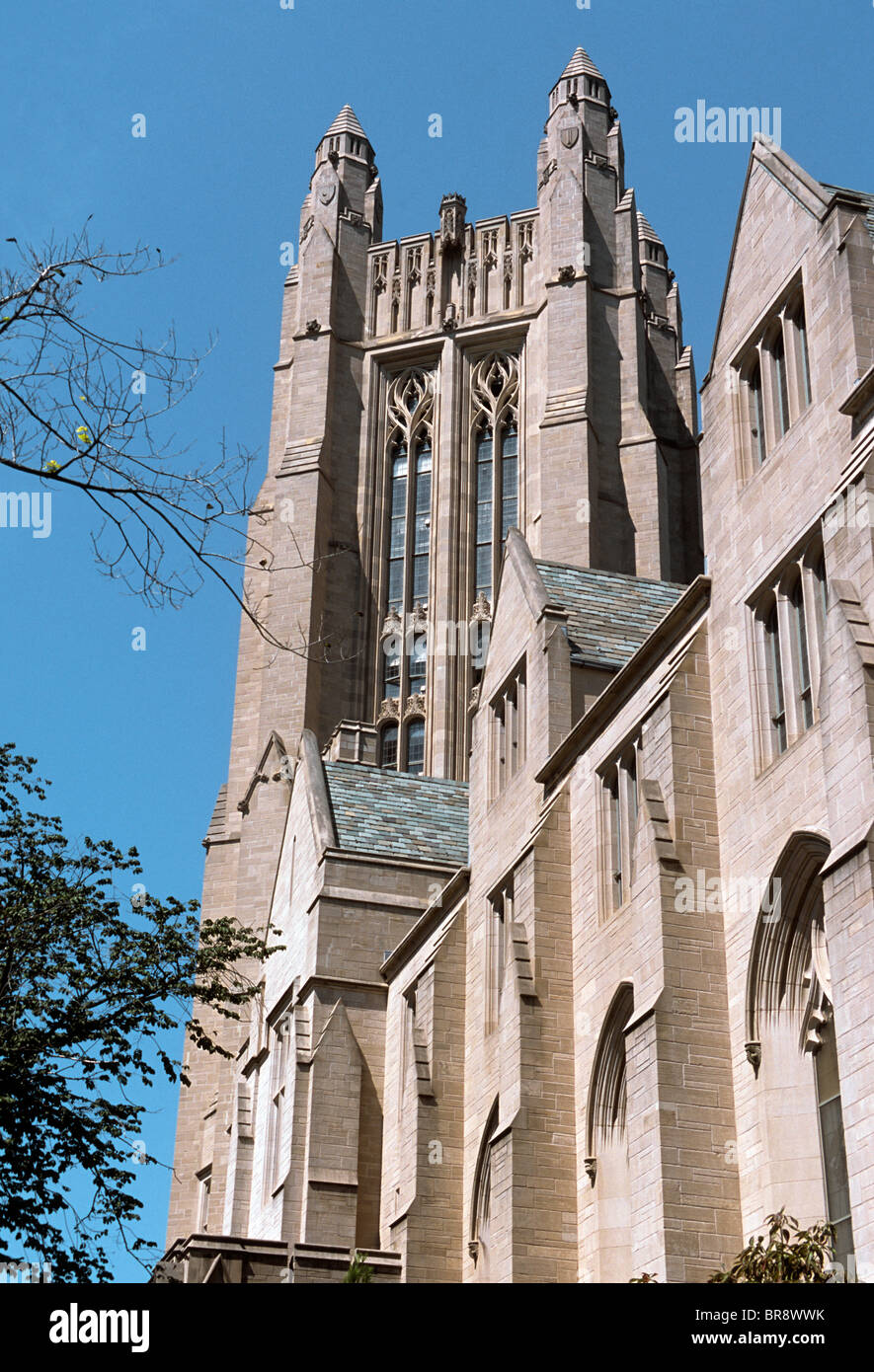 USA Yale University Law School Building, Sterling Law Building, sur le campus de New Haven Connecticut Banque D'Images