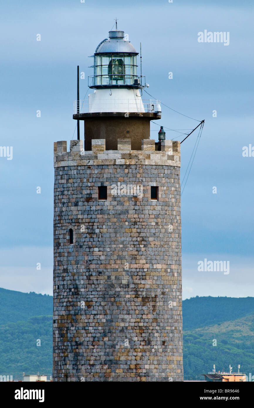 Le port de Livourne, Italie Banque D'Images