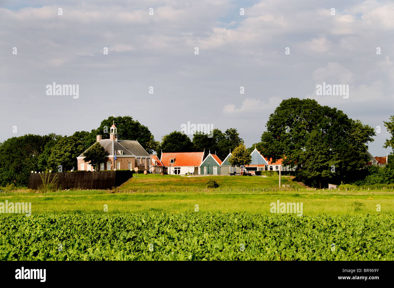 Pays-bas Schokland Noordoostpolder est une ancienne île néerlandaise de la Zuiderzee IJsselmeer Banque D'Images