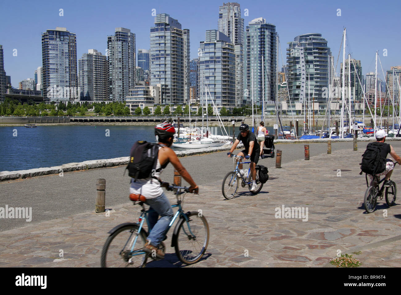 Randonnée à vélo dans la région de Vancouver, Colombie-Britannique, Canada Banque D'Images