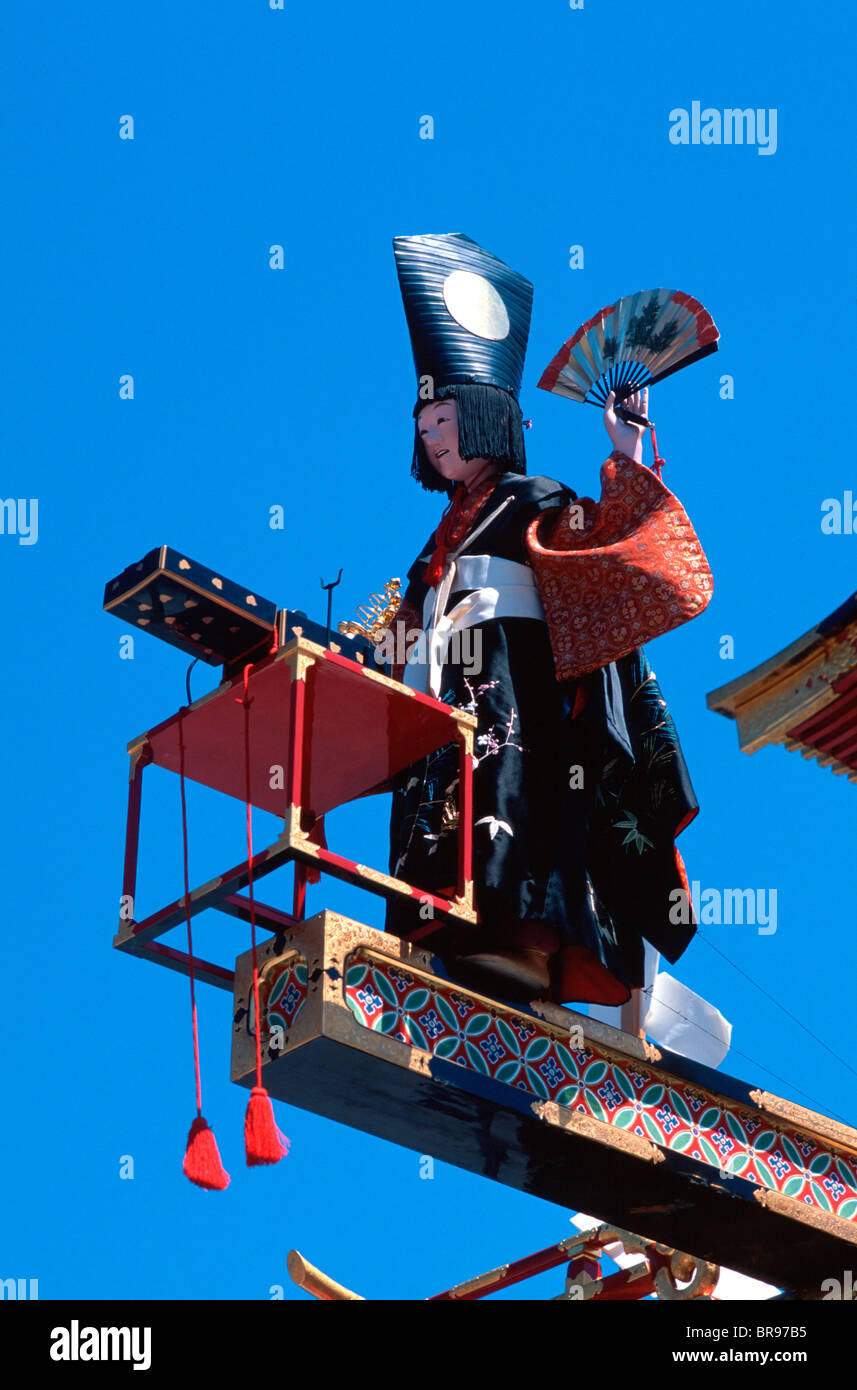 Marionnette sur char à Takayama, Japon. Banque D'Images