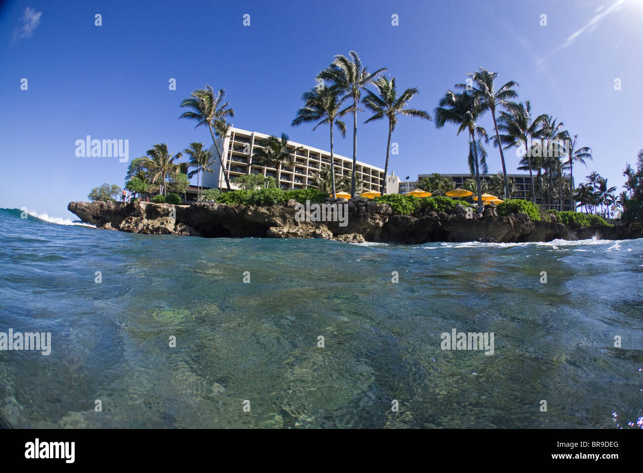 Turtle Bay Resort sur la côte nord d'Oahu à Hawaii. Banque D'Images