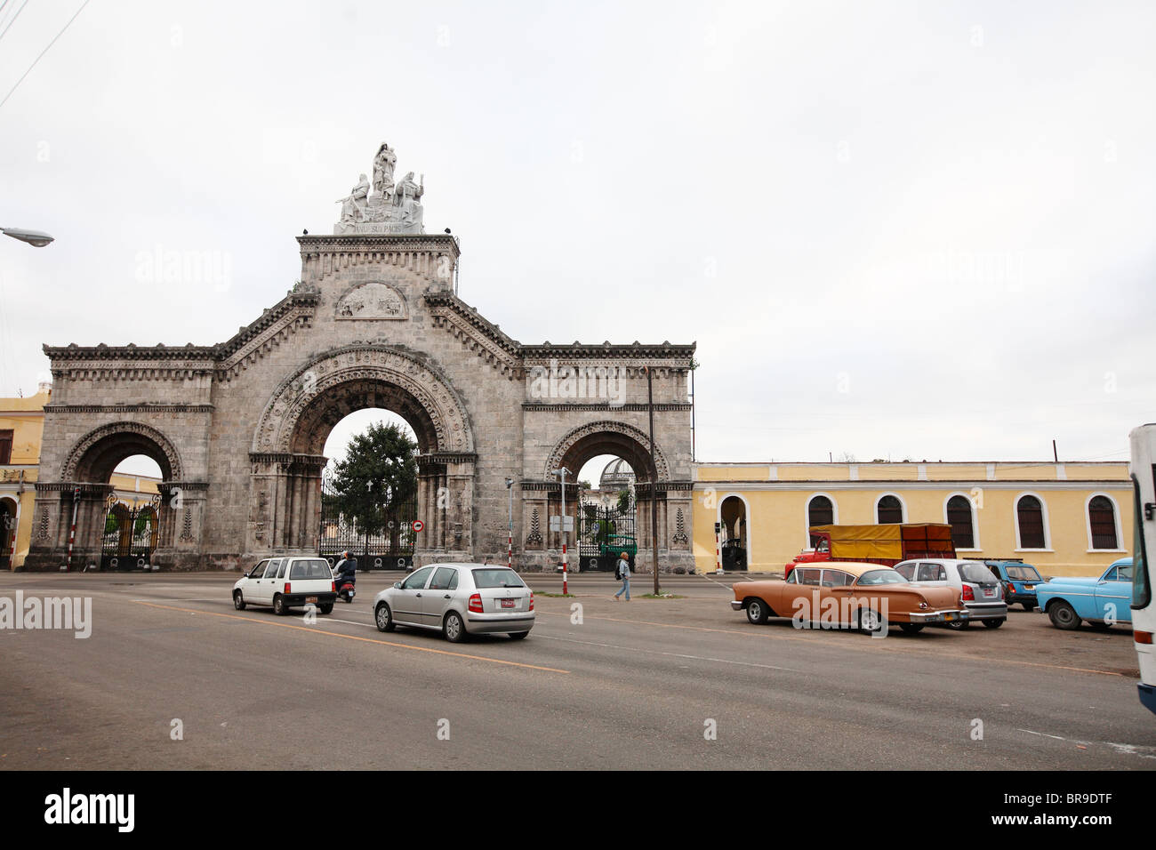La Nécropole (Cimetière Colomb Cristobal Colon) Cuba. Banque D'Images