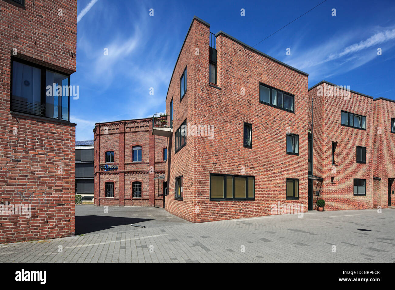 Chronos-Werk Chronos-Viertel Hennefer, und Maschinenfabrik und Reuther Carl Eduard Reisert, Hennef (SIEG), Siegtal, Naturpark Bergisches Pays, Westerw Banque D'Images