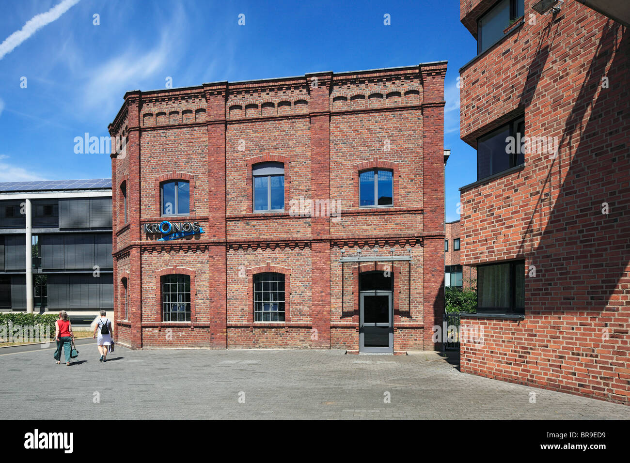 Chronos-Werk Chronos-Viertel Hennefer, und Maschinenfabrik und Reuther Carl Eduard Reisert, Hennef (SIEG), Siegtal, Naturpark Bergisches Pays, Westerw Banque D'Images