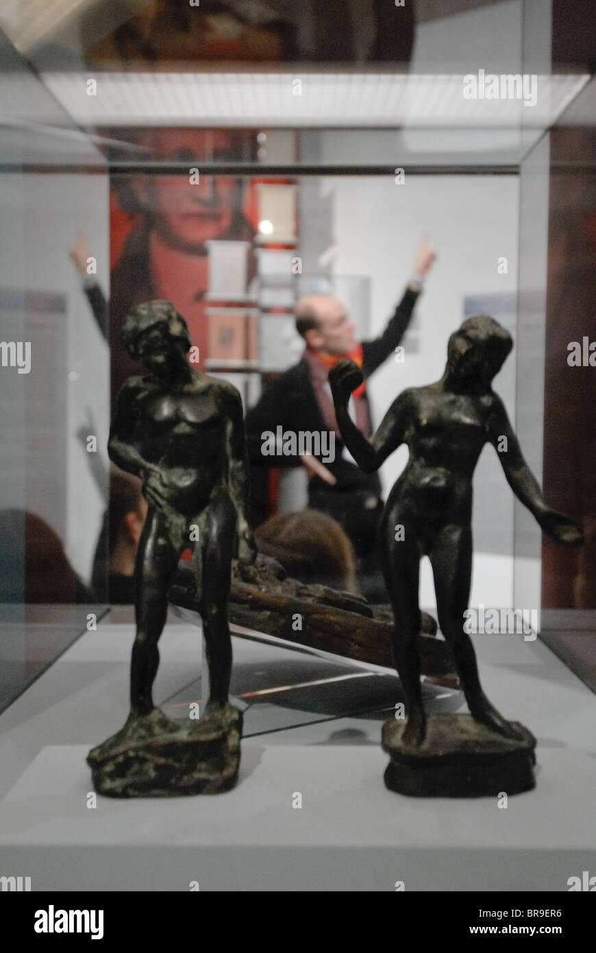 Tour Guide / statuettesMuseum, Berlin, Allemagne Banque D'Images