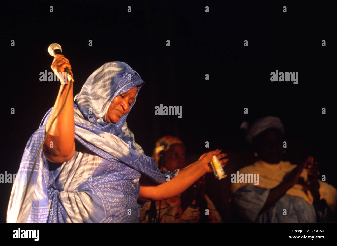 Festival de musique Festival au Desert à Essakane au Mali. Banque D'Images