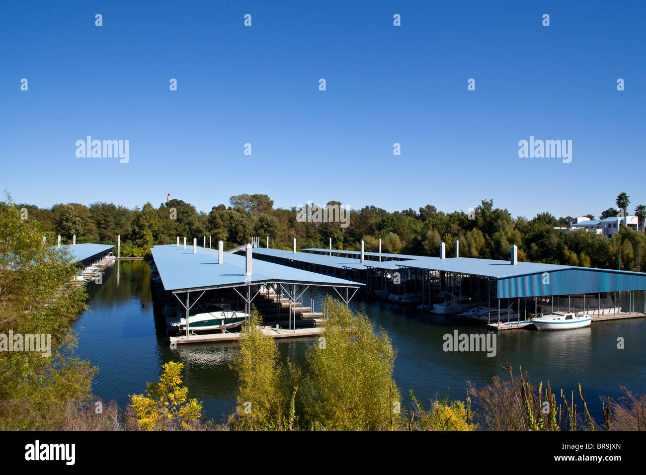 Marina de Sacramento en Californie, à Sacramento Banque D'Images