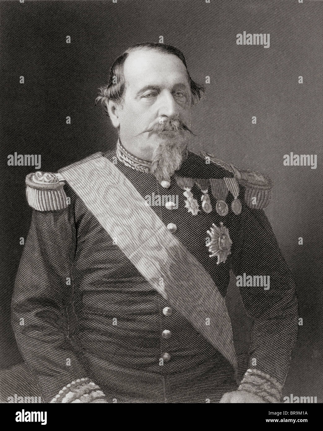 Louis-Napoléon Bonaparte, 1808 - 1873. Deuxième République Française Président et comme Napoléon III, roi du Second Empire Banque D'Images