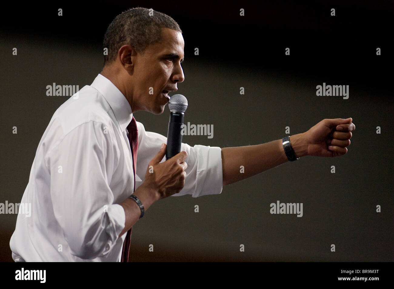 Le sénateur Barack Obama à Albuquerque N.M. Banque D'Images