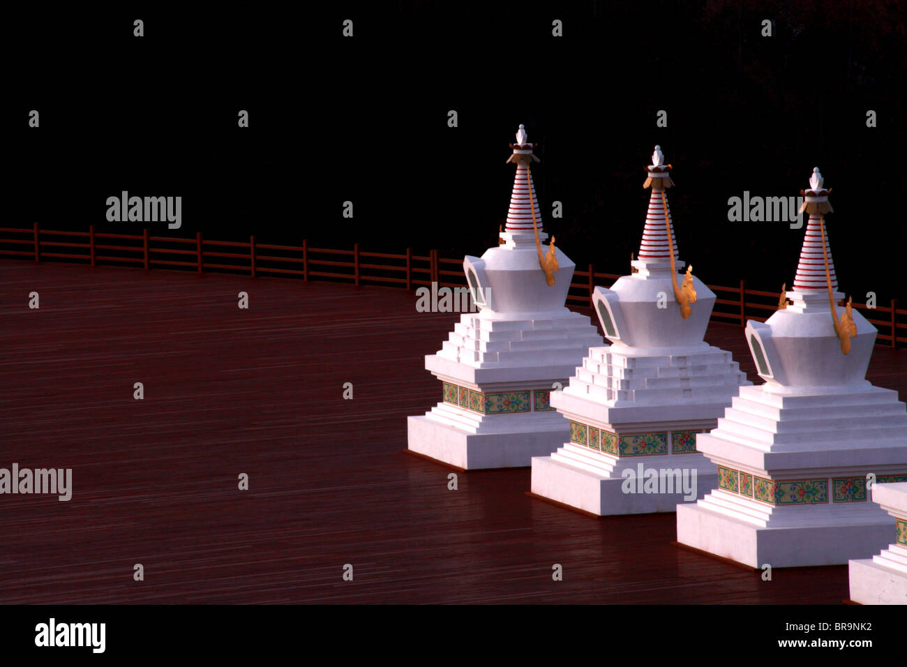 Stupas dans Shangri La, Yunnan, Chine. Banque D'Images