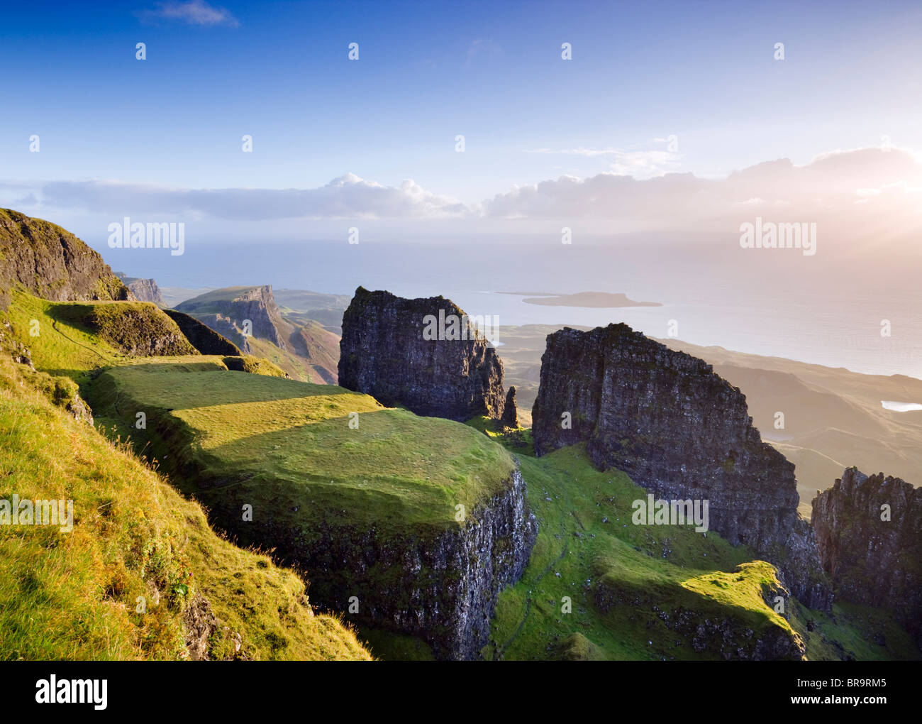 Le Quiraing, île de Skye, Highland, Scotland, UK Banque D'Images