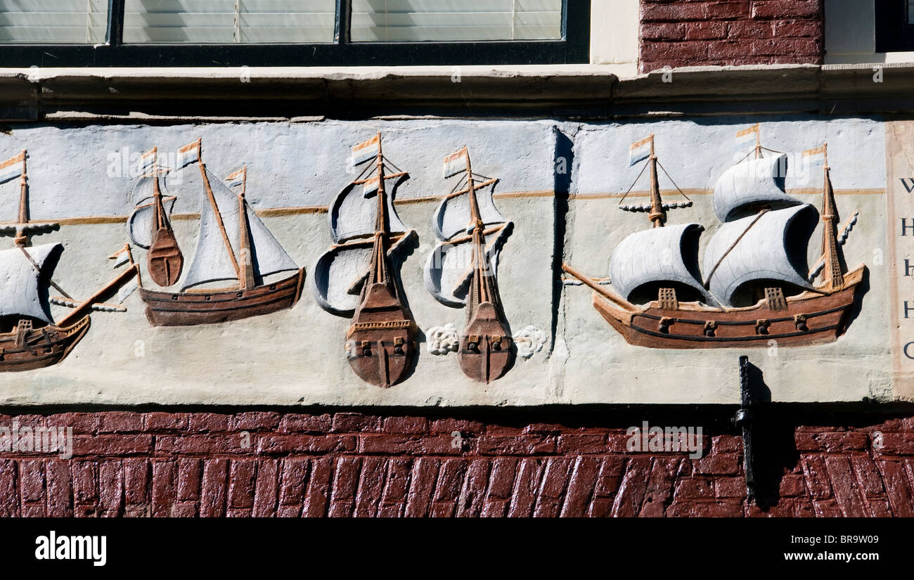 Hoorn Pays-bas Port Port néerlandais ( bataille à l'Ouest et les Frisons de mendiants contre guerre espagnole parc commande par le comte de Bossu Banque D'Images