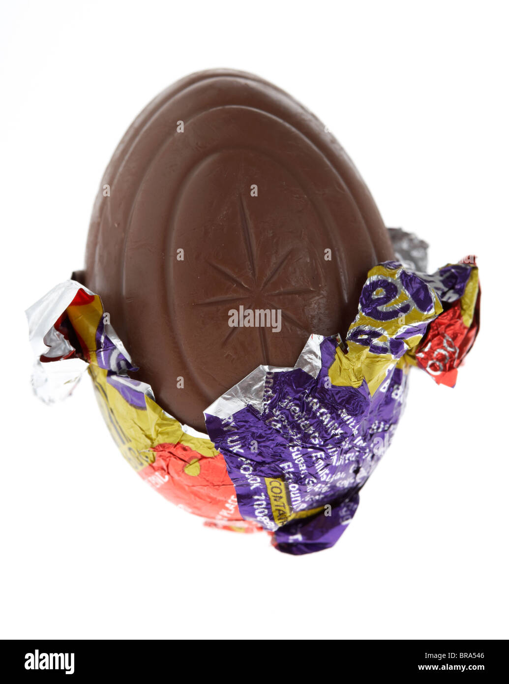 Unwrapped cadburys creme egg Banque D'Images