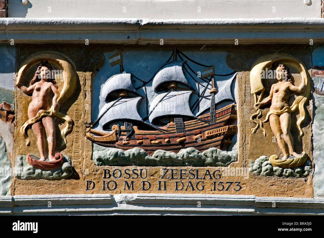 Hoorn Pays-bas Port Port néerlandais ( bataille à l'Ouest et les Frisons de mendiants contre guerre espagnole parc commande par le comte de Bossu Banque D'Images