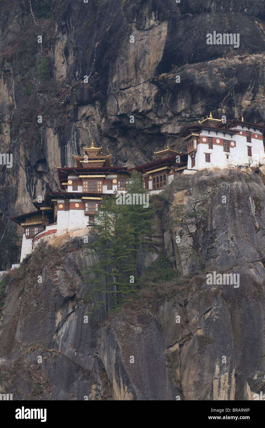 La célèbre Taktshang Goempa le nid du tigre (monastère), Bhoutan, Asie Banque D'Images